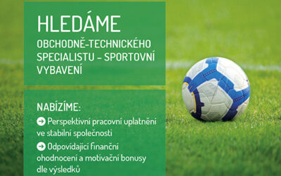 HLEDÁME Obchodně-technického specialistu – sportovní vybavení!